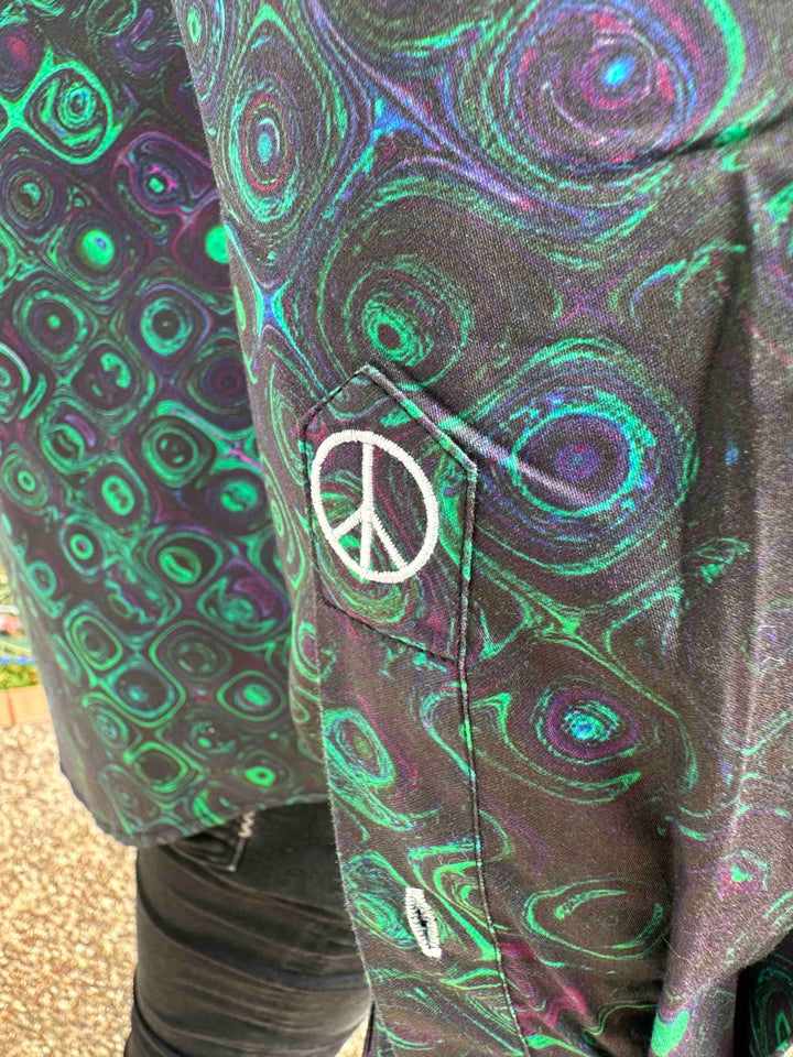 JOHN LENNON Mens Flixton Long Sleeve Shirt - Storm Green, MENS SHIRTS, JOHN LENNON, Elwood 101