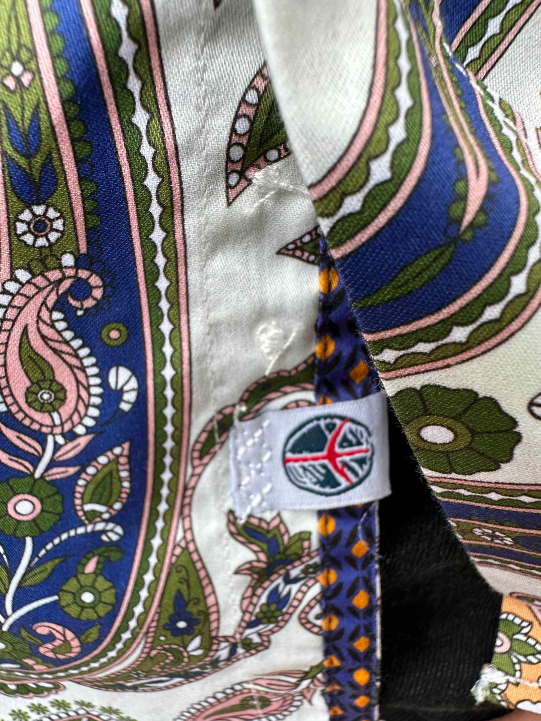 JOHN LENNON Mens Forest Green Paisley Long Sleeve Shirt - Mint, MENS SHIRTS, JOHN LENNON, Elwood 101