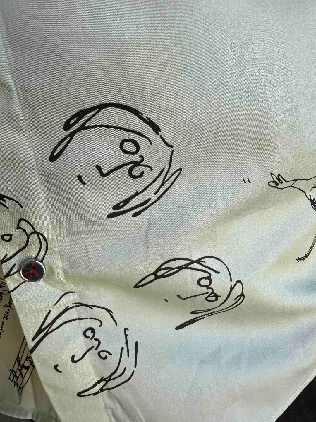 JOHN LENNON Mens Four Lane Short Sleeve Shirt in Khaki