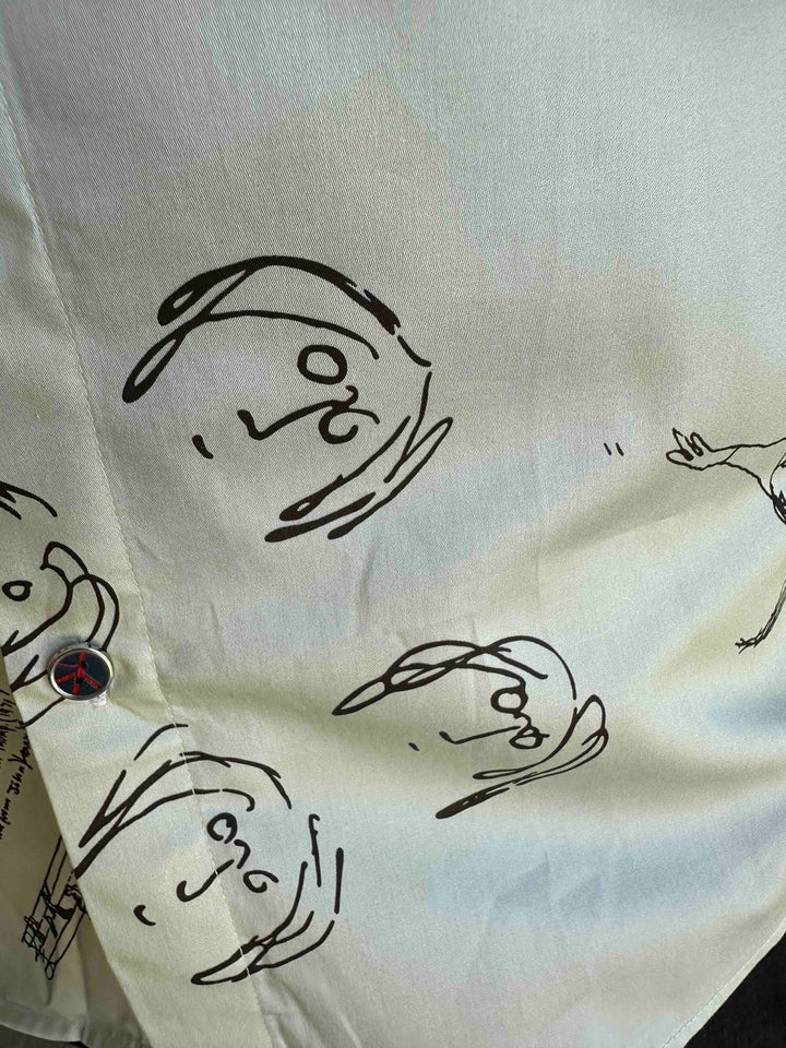 JOHN LENNON Mens Four Lane Short Sleeve Shirt in Khaki