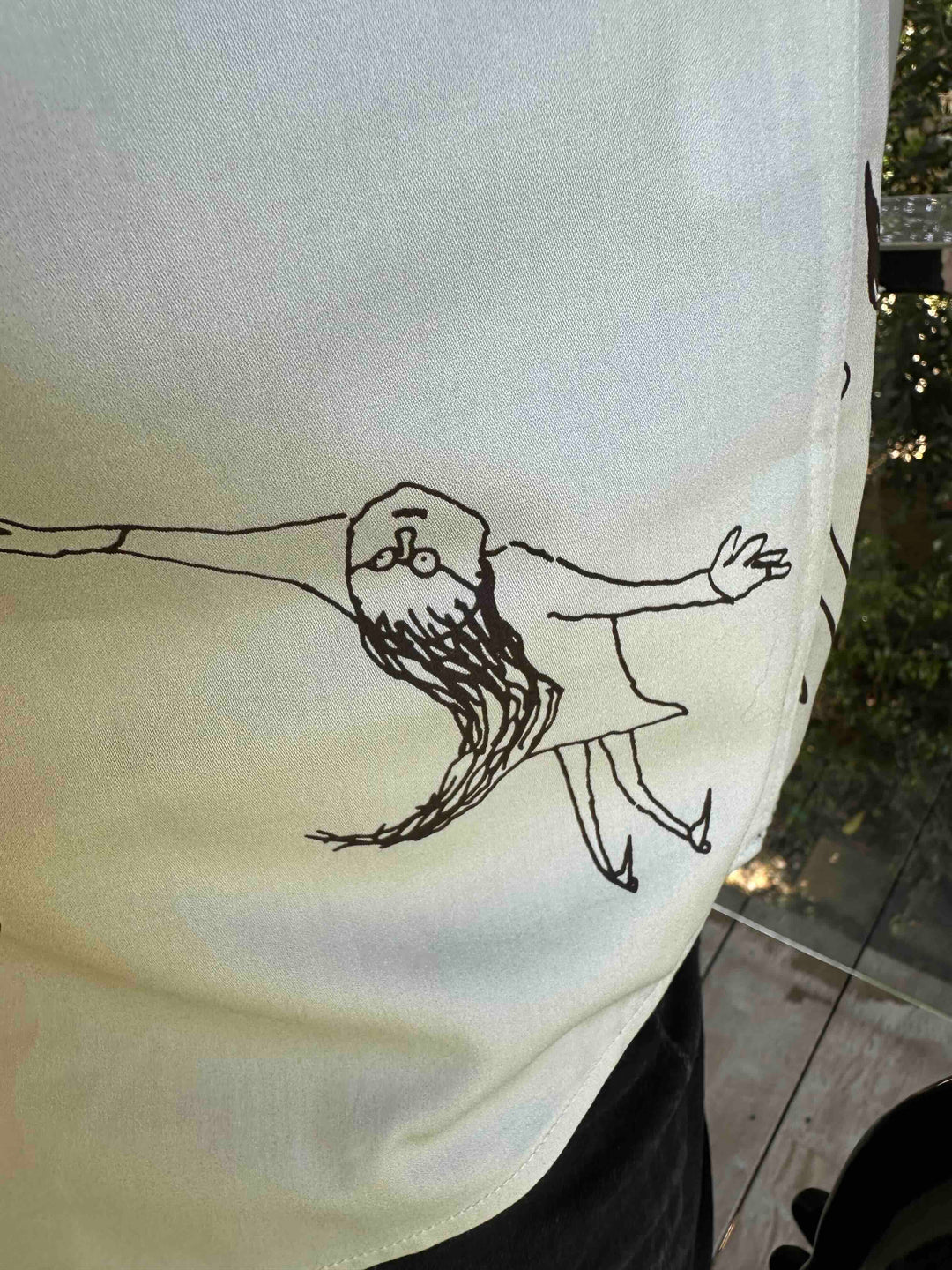 JOHN LENNON Mens Four Lane Short Sleeve Shirt in Khaki