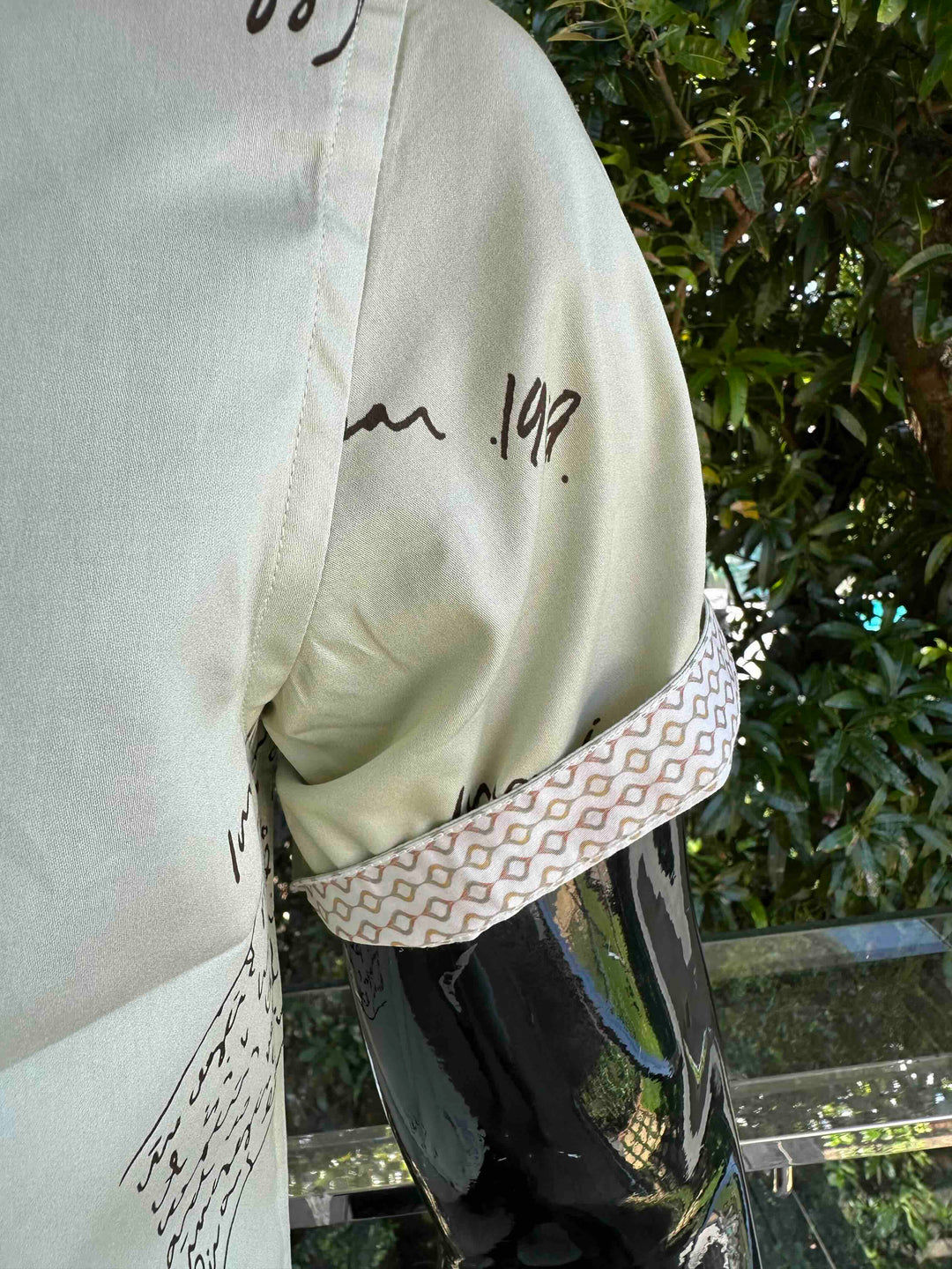 JOHN LENNON Mens Four Lane Short Sleeve Shirt in Khaki