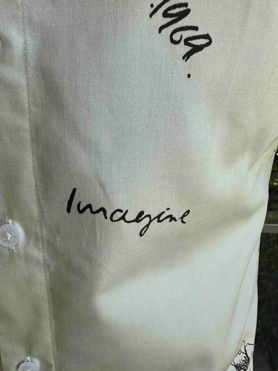 JOHN LENNON Mens Four Lane Short Sleeve Shirt in Khaki