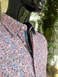 JOHN LENNON Mens Fratton Park Short Sleeve Shirt - Pink, MENS SHIRTS, JOHN LENNON, Elwood 101