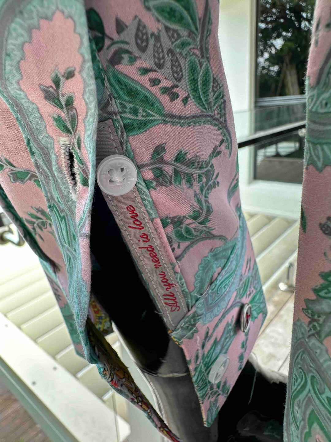 JOHN LENNON Mens Gosport Long Sleeve Paisley Shirt in Mint, MENS SHIRTS, JOHN LENNON, Elwood 101