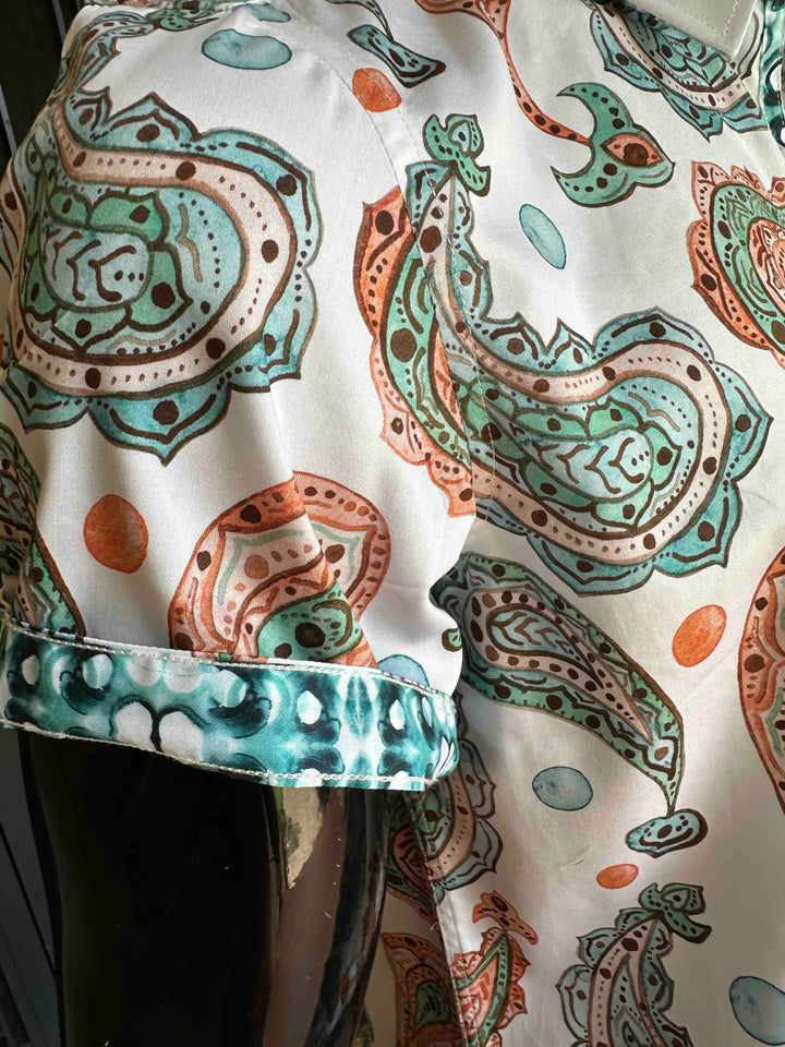 JOHN LENNON Mens Hadley Short Sleeve Paisley Shirt - White, MENS SHIRTS, JOHN LENNON, Elwood 101