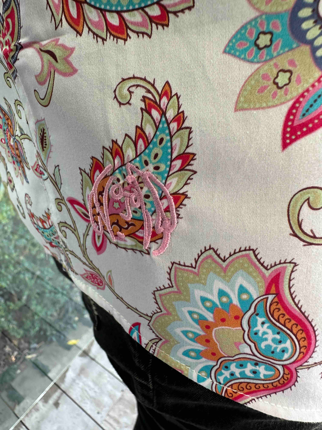 JOHN LENNON Mens Handley Short Sleeve Paisley Shirt in White