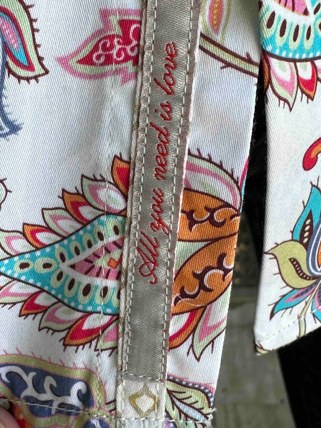 JOHN LENNON Mens Handley Short Sleeve Paisley Shirt in White