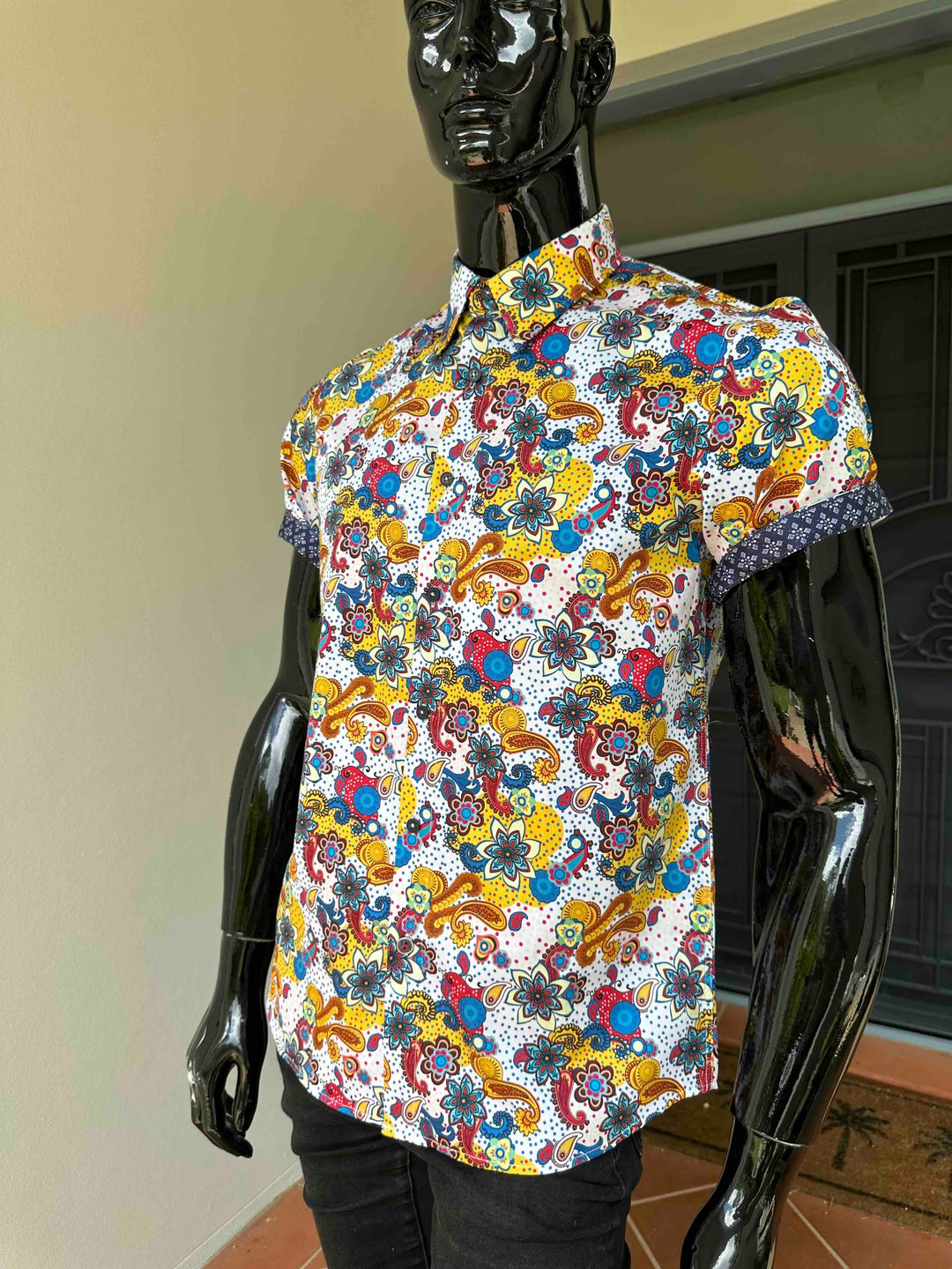 JOHN LENNON Mens Harrow Short Sleeve Shirt - Multi, MENS SHIRTS, JOHN LENNON, Elwood 101