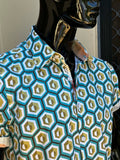 JOHN LENNON Mens Hartley Short Sleeve Shirt - Aqua, MENS SHIRTS, JOHN LENNON, Elwood 101
