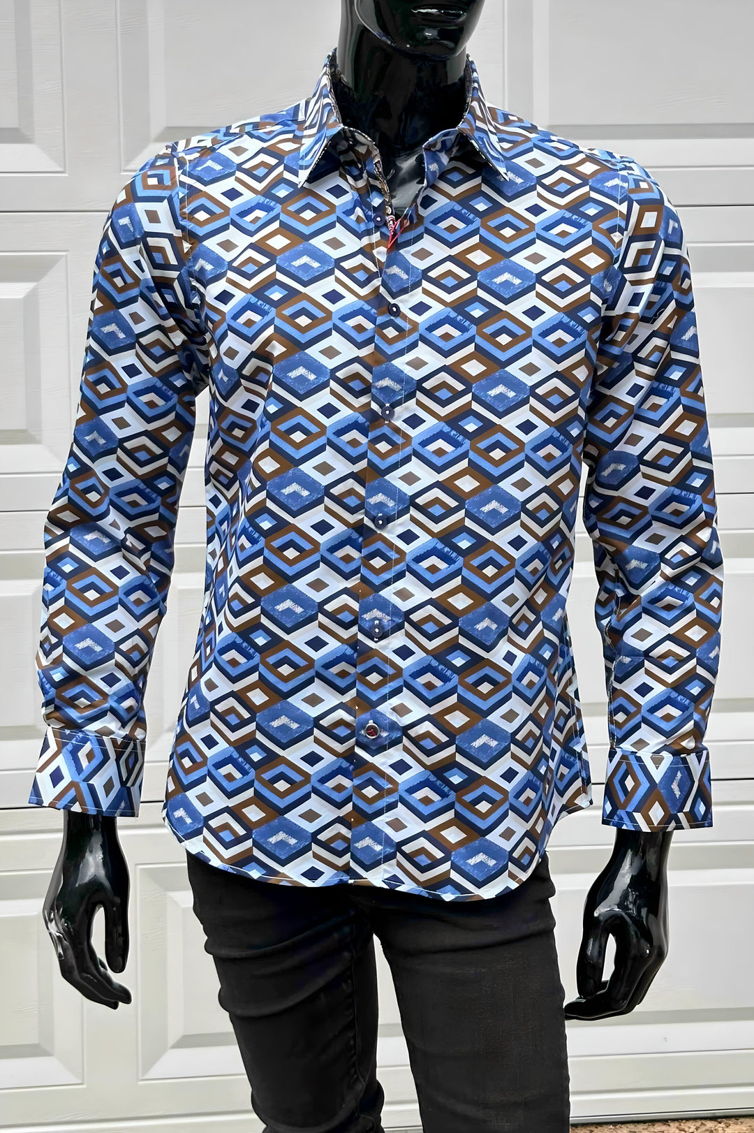 JOHN LENNON Mens Hindley Long Sleeve Shirt - Sky, MENS SHIRTS, JOHN LENNON, Elwood 101