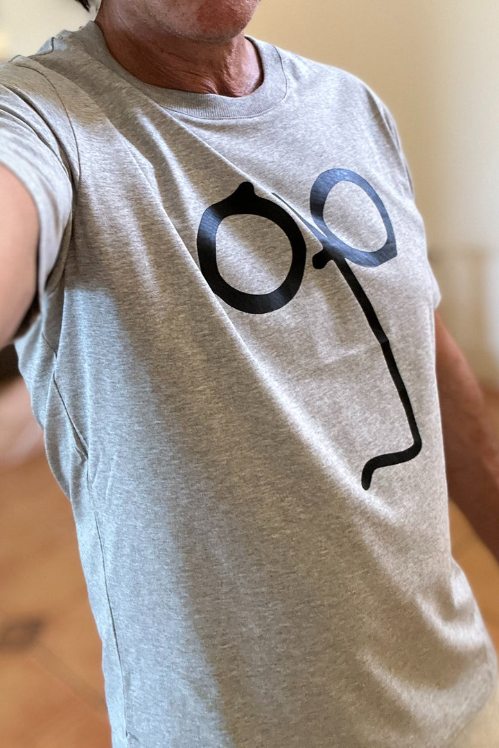 JOHN LENNON Mens Imagine T-Shirt - Grey Marle, MENS TEE SHIRTS, JOHN LENNON, Elwood 101