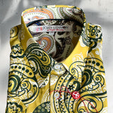JOHN LENNON Mens King's Lynn Short Sleeve Shirt - Mustard, MENS SHIRTS, JOHN LENNON, Elwood 101
