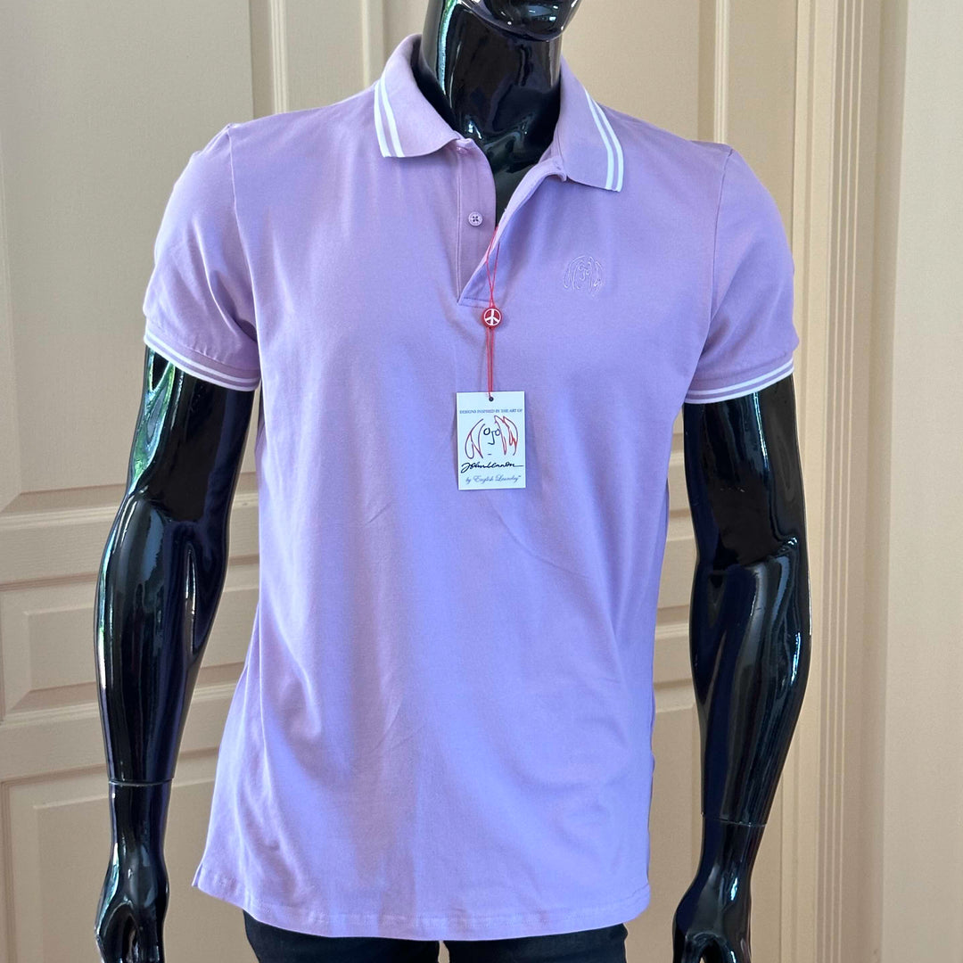JOHN LENNON Mens Liam Polo Shirt - Lilac, MENS SHIRTS, JOHN LENNON, Elwood 101