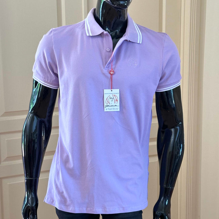 JOHN LENNON Mens Liam Polo Shirt - Lilac, MENS SHIRTS, JOHN LENNON, Elwood 101