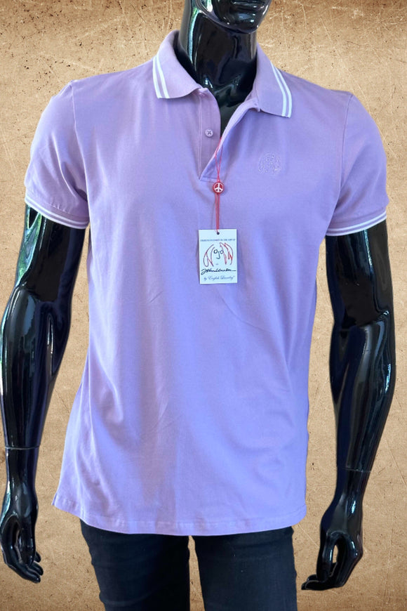JOHN LENNON Mens Liam Polo Shirt - Lilac, MENS SHIRTS, JOHN LENNON, Elwood 101