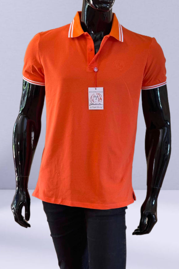 JOHN LENNON Mens Liam Polo Shirt - Orange, MENS SHIRTS, JOHN LENNON, Elwood 101