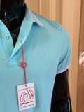 JOHN LENNON Mens Liam Polo Shirt - Turquoise, MENS SHIRTS, JOHN LENNON, Elwood 101