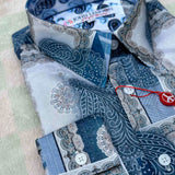 JOHN LENNON Mens Salford Long Sleeve Shirt - Blue Mist, MENS SHIRTS, JOHN LENNON, Elwood 101