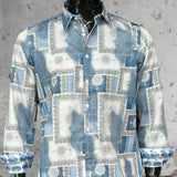 JOHN LENNON Mens Salford Long Sleeve Shirt - Blue Mist, MENS SHIRTS, JOHN LENNON, Elwood 101