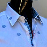 JOHN LENNON Mens Wrexham Short Sleeve Shirt - White, MENS SHIRTS, JOHN LENNON, Elwood 101