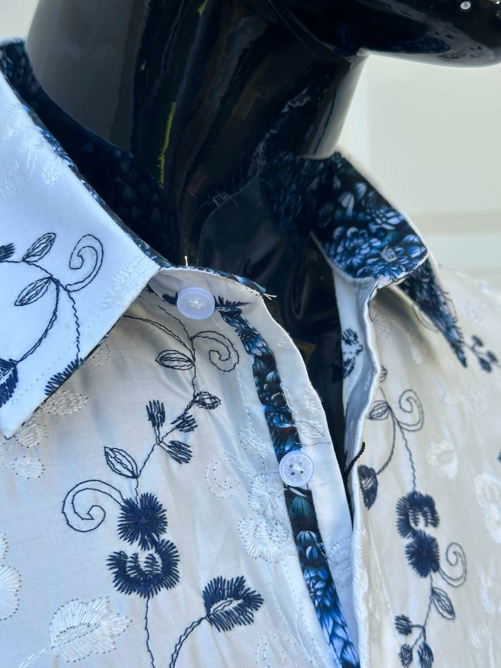 JOHN LENNON Mens Merry Hill Long Sleeve Shirt in White, MENS SHIRTS, JOHN LENNON, Elwood 101