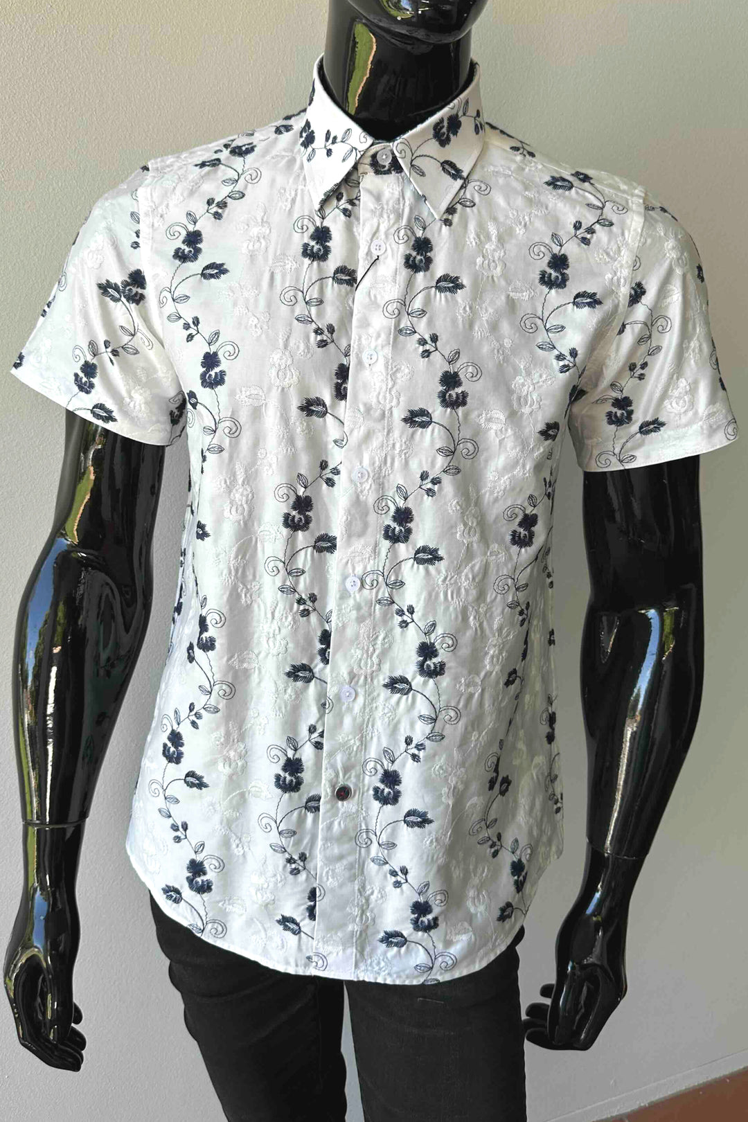 JOHN LENNON Mens Merry Hill Short Sleeve Shirt in White
