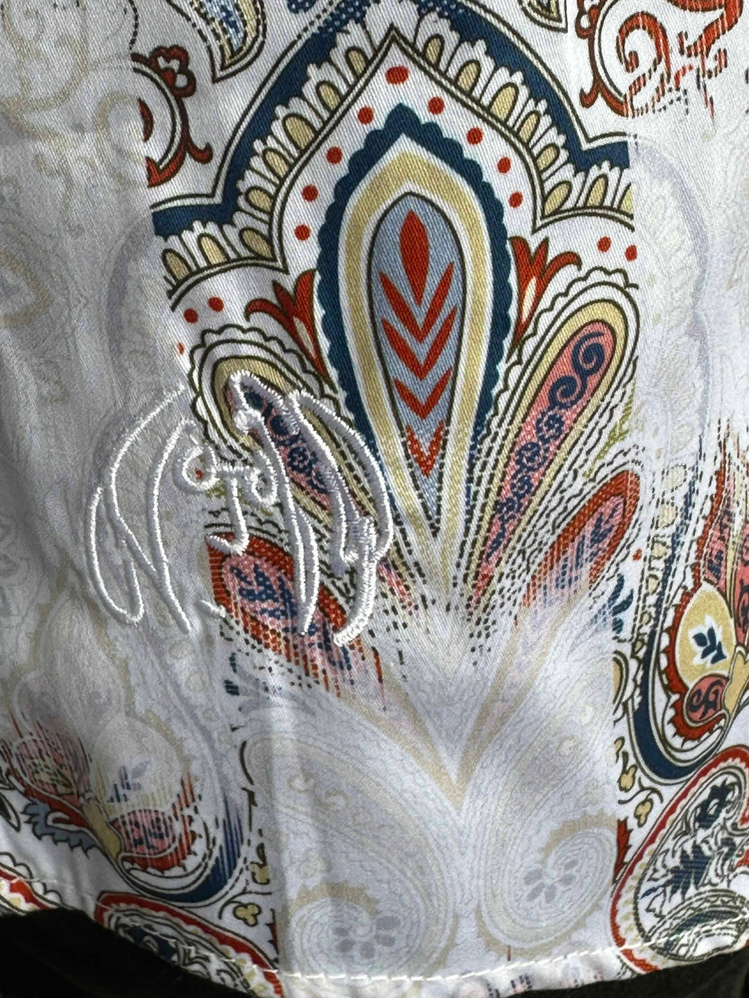 JOHN LENNON Mens Morecombe Paisley Long Sleeve Shirt - White, MENS SHIRTS, JOHN LENNON, Elwood 101