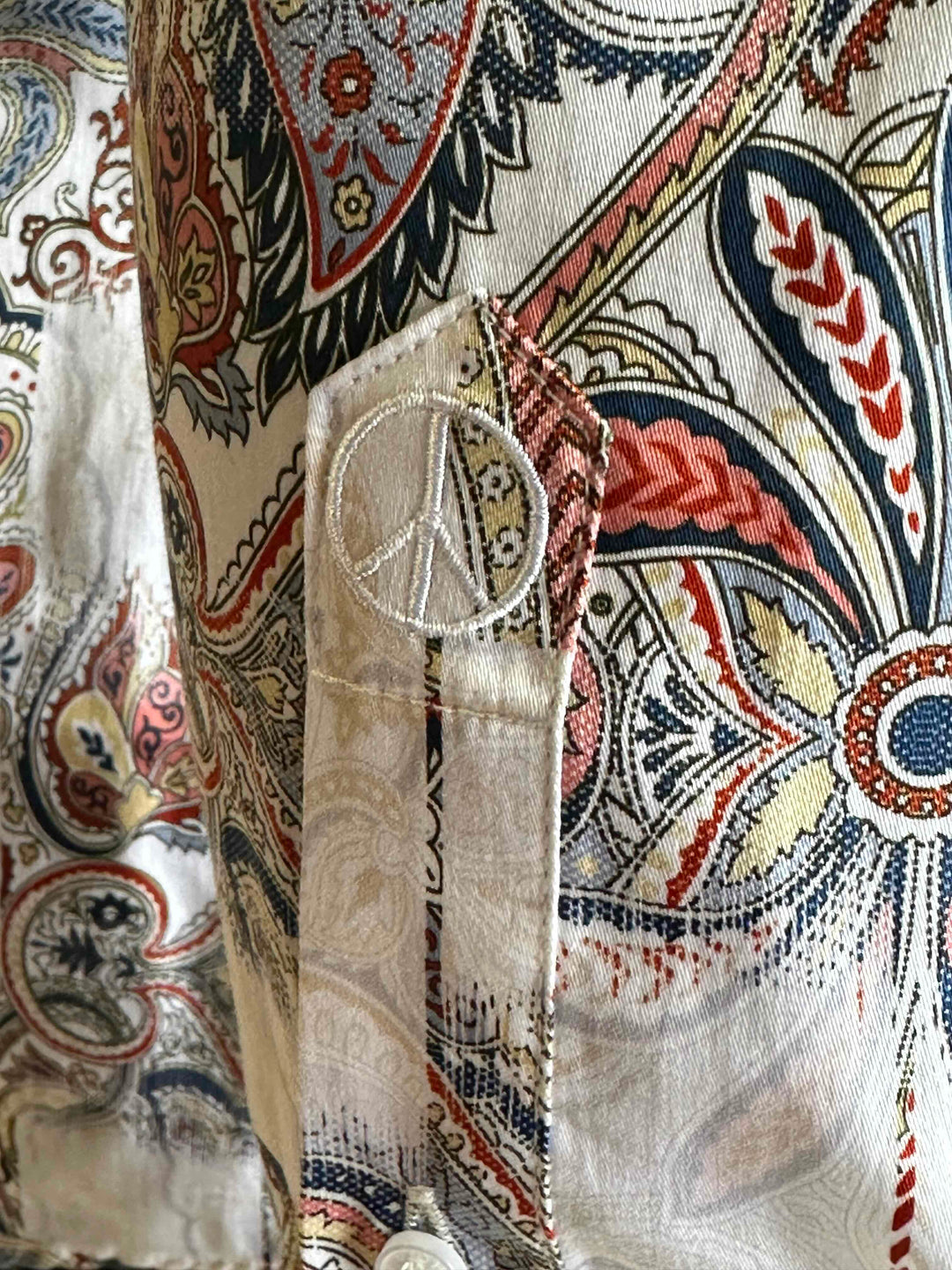 JOHN LENNON Mens Morecombe Paisley Long Sleeve Shirt - White, MENS SHIRTS, JOHN LENNON, Elwood 101