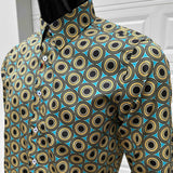 JOHN LENNON Mens Moston Long Sleeve Shirt - Amber
