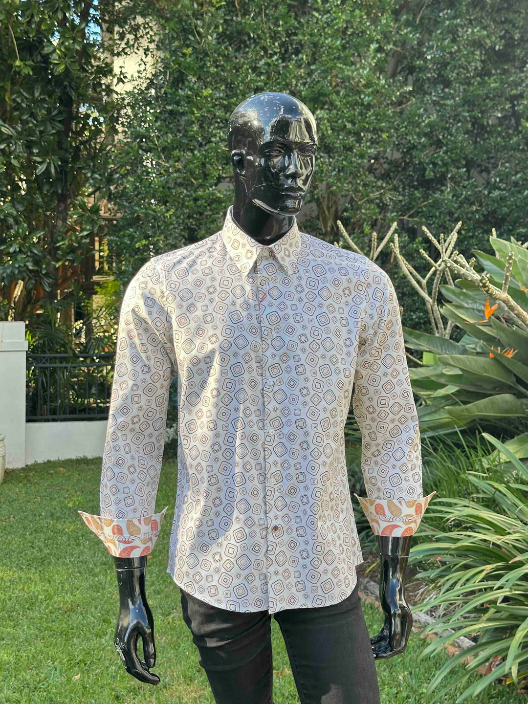 JOHN LENNON Mens Oxford Road Long Sleeve Shirt - Sand, MENS SHIRTS, JOHN LENNON, Elwood 101