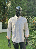 JOHN LENNON Mens Oxford Road Long Sleeve Shirt - Sand, MENS SHIRTS, JOHN LENNON, Elwood 101