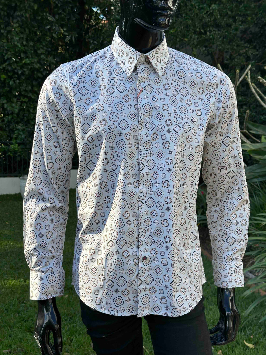 JOHN LENNON Mens Oxford Road Long Sleeve Shirt - Sand, MENS SHIRTS, JOHN LENNON, Elwood 101