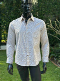 JOHN LENNON Mens Oxford Road Long Sleeve Shirt - Sand, MENS SHIRTS, JOHN LENNON, Elwood 101