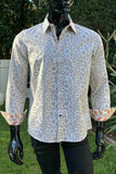 JOHN LENNON Mens Oxford Road Long Sleeve Shirt - Sand, MENS SHIRTS, JOHN LENNON, Elwood 101