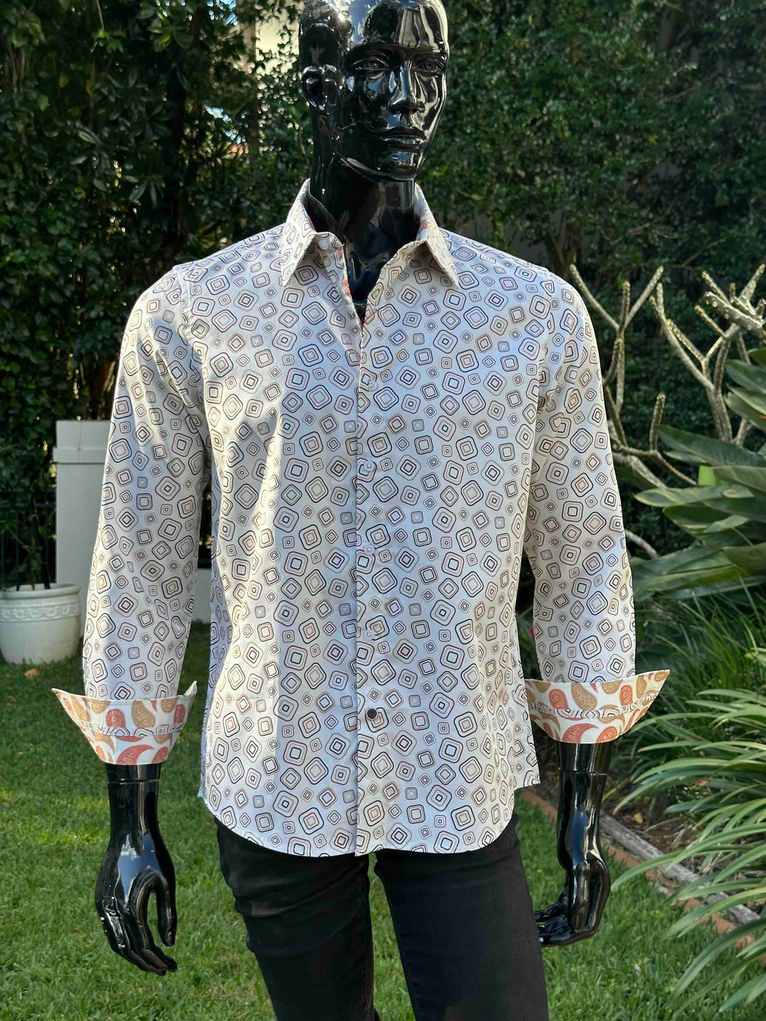 JOHN LENNON Mens Oxford Road Long Sleeve Shirt - Sand, MENS SHIRTS, JOHN LENNON, Elwood 101