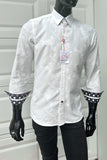 JOHN LENNON Mens Pemperdon Long Sleeve Shirt - White, MENS SHIRTS, JOHN LENNON, Elwood 101