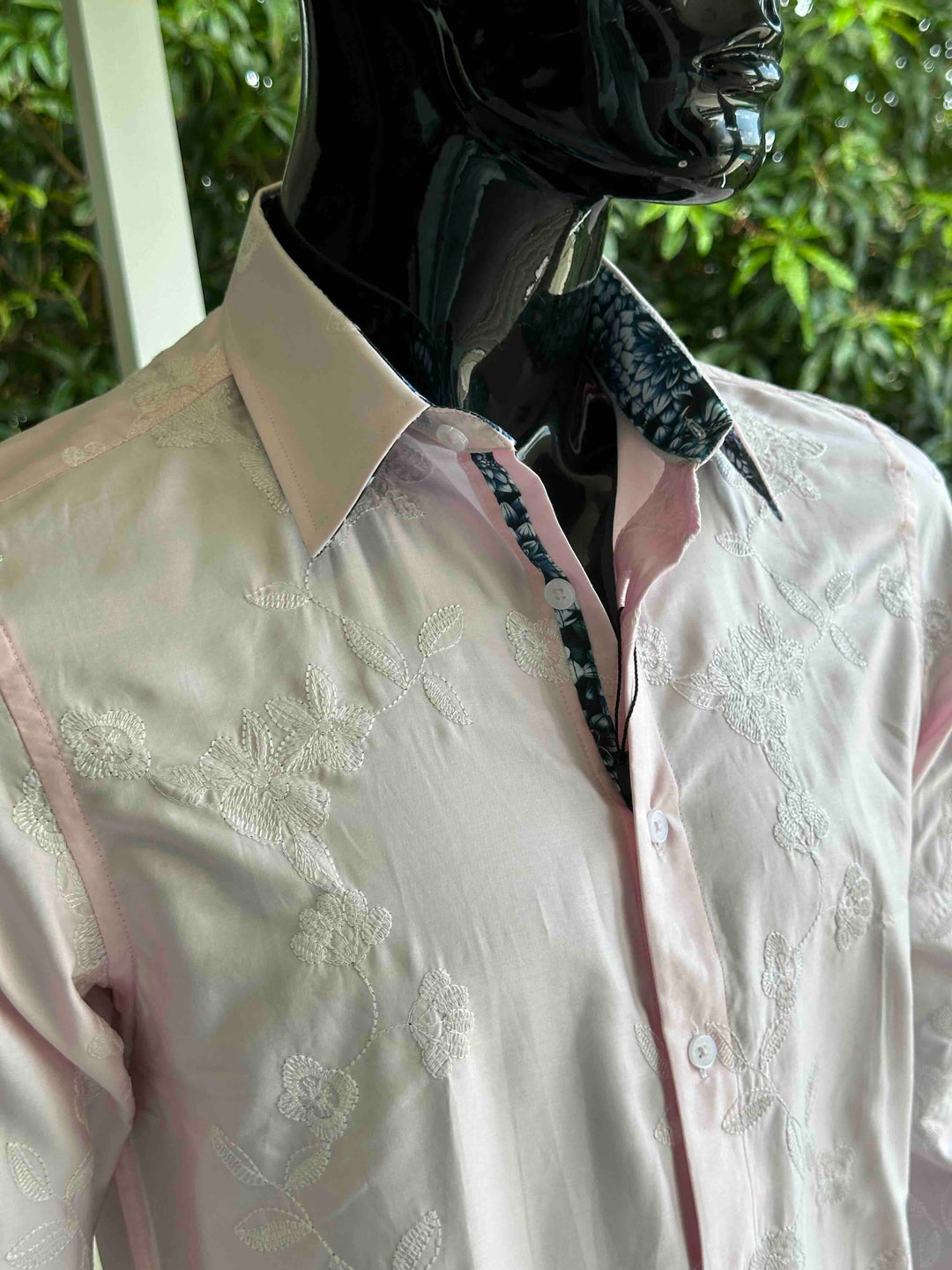 JOHN LENNON Mens Pemperdon Long Sleeve Shirt in Pink, MENS SHIRTS, JOHN LENNON, Elwood 101