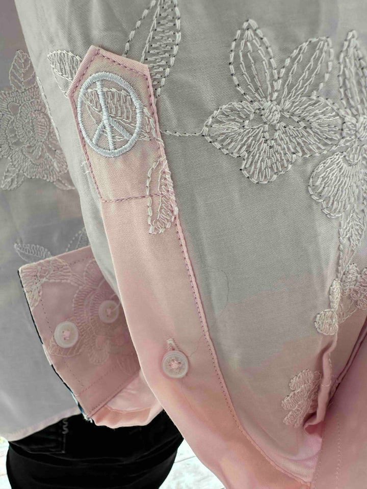 JOHN LENNON Mens Pemperdon Long Sleeve Shirt in Pink, MENS SHIRTS, JOHN LENNON, Elwood 101