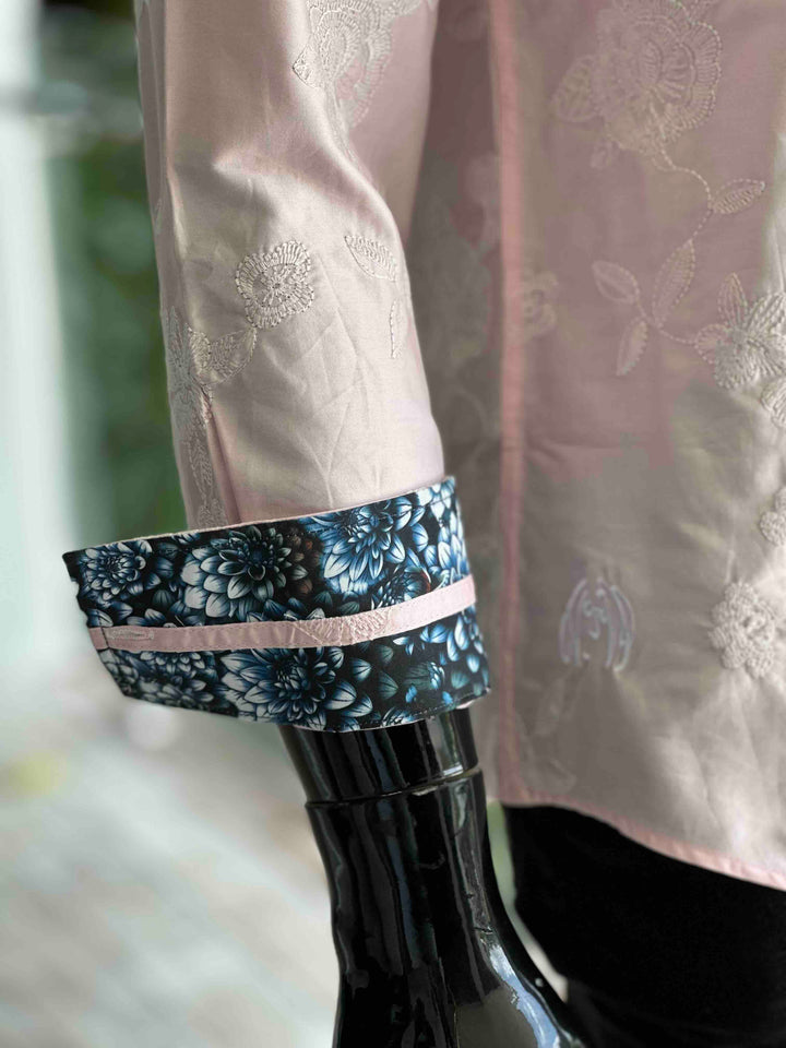 JOHN LENNON Mens Pemperdon Long Sleeve Shirt in Pink, MENS SHIRTS, JOHN LENNON, Elwood 101