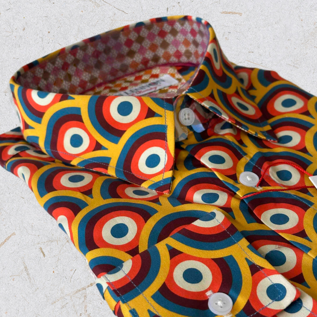 JOHN LENNON Mens Piccadilly Long Sleeve Shirt - Circus, MENS SHIRTS, JOHN LENNON, Elwood 101