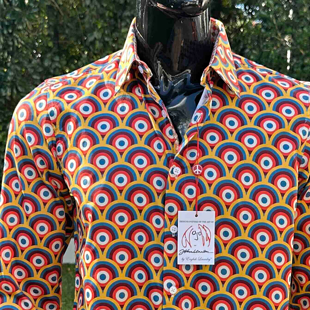JOHN LENNON Mens Piccadilly Long Sleeve Shirt - Circus, MENS SHIRTS, JOHN LENNON, Elwood 101