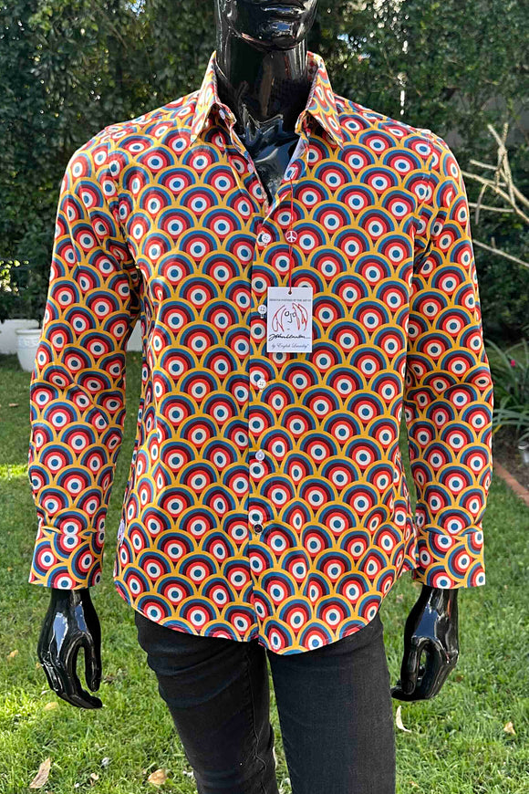 JOHN LENNON Mens Piccadilly Long Sleeve Shirt - Circus, MENS SHIRTS, JOHN LENNON, Elwood 101