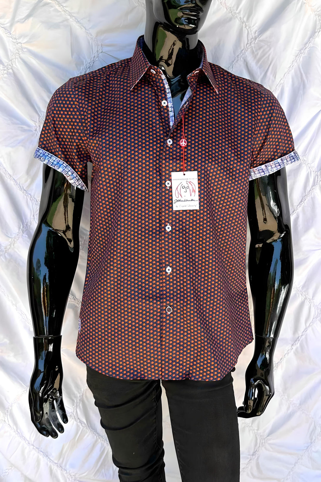 JOHN LENNON Mens Redbridge Short Sleeve Shirt - Ruby, MENS SHIRTS, JOHN LENNON, Elwood 101