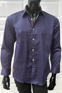 JOHN LENNON Mens Redish Long Sleeve Shirt - Magenta, MENS SHIRTS, JOHN LENNON, Elwood 101