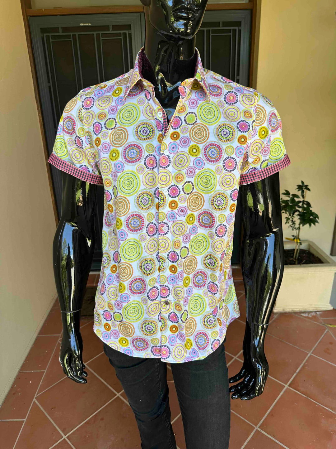 JOHN LENNON Mens Richmond Short Sleeve Shirt - Citrus, MENS SHIRTS, JOHN LENNON, Elwood 101
