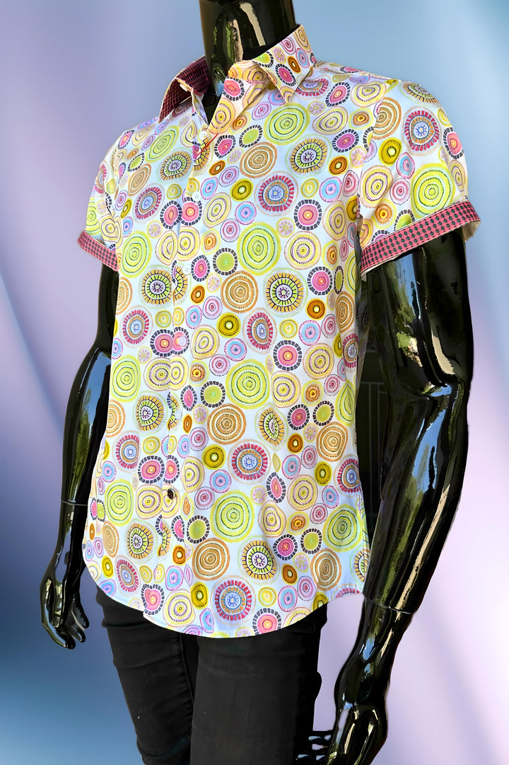 JOHN LENNON Mens Richmond Short Sleeve Shirt - Citrus, MENS SHIRTS, JOHN LENNON, Elwood 101