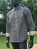 JOHN LENNON Mens Rochdale Long Sleeve Shirt - Ink, MENS SHIRTS, JOHN LENNON, Elwood 101