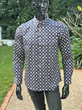 JOHN LENNON Mens Rochdale Long Sleeve Shirt - Ink, MENS SHIRTS, JOHN LENNON, Elwood 101
