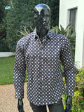 JOHN LENNON Mens Rochdale Long Sleeve Shirt - Ink, MENS SHIRTS, JOHN LENNON, Elwood 101